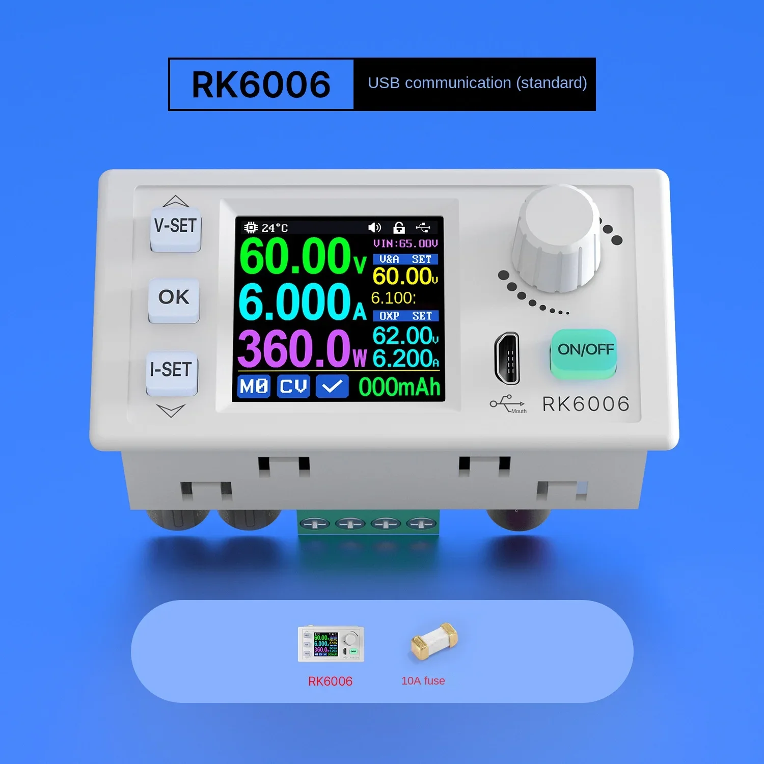 Adjustable DC Stabilized Voltage Experimental Power Supply Constant Voltage Constant Current 6A Digital Display 5V/12V/48V
Adjustable DC Stabilized Voltage Experimental Power Supply Constant Voltage Constant Current 6A Digital Display 5V/12V/48V