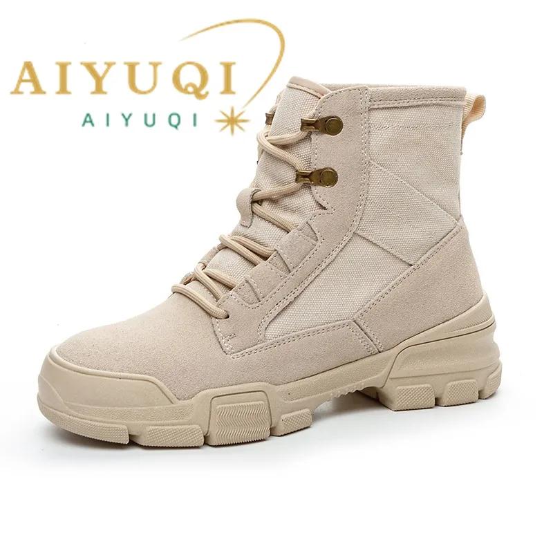 AIYUQI Women's Outdoor Combat Ankle Boots Suede Lace Up Women's Hiking Boots Casual Female Short Boots
AIYUQI Women's Outdoor Combat Ankle Boots Suede Lace Up Women's Hiking Boots Casual Female Short Boots