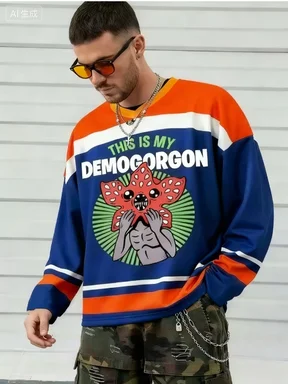 Popular American TV Series "Monster" Cartoon Basketball Long Sleeved Round Neck Casual Sports Autumn Men's and Women's T-shirt
Popular American TV Series "Monster" Cartoon Basketball Long Sleeved Round Neck Casual Sports Autumn Men's and Women's T-shirt