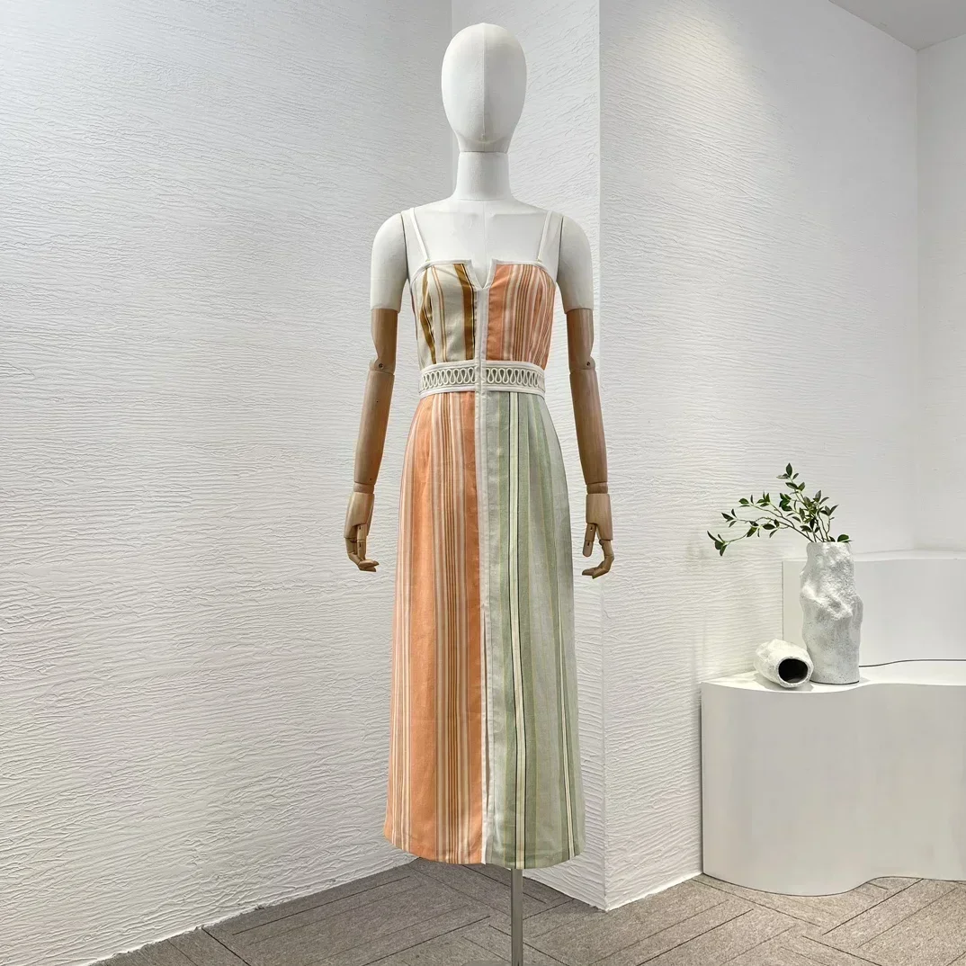 2024 New Arrival Orange Green Patchwork Striped Sleeveless Women Summer Tube Midi Dress
2024 New Arrival Orange Green Patchwork Striped Sleeveless Women Summer Tube Midi Dress