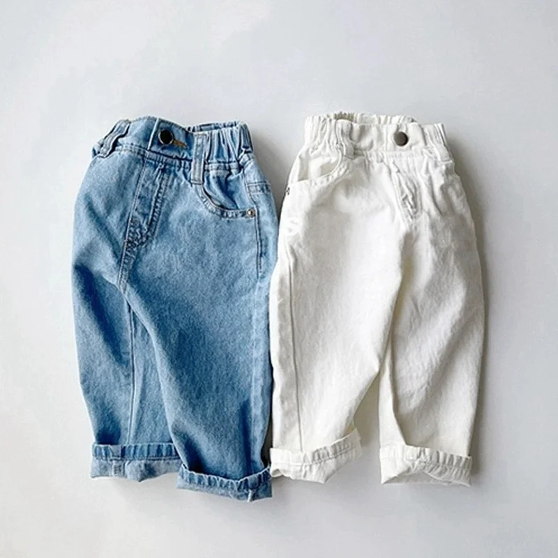 Girls and Boys Solid Color Spring and Autumn Jeans 2026 New Product Simple Fashion Versatile Elastic Waist Casual Jeans Trousers
Girls and Boys Solid Color Spring and Autumn Jeans 2026 New Product Simple Fashion Versatile Elastic Waist Casual Jeans Trousers