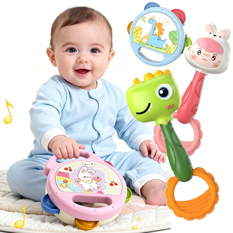 Детские игрушки 18 месяцев, музыкальные инструменты, 2/1 шт., музыкальный барабан Монтессори, погремушка, детская развивающая игра для мальчиков и девочек
Детские игрушки 18 месяцев, музыкальные инструменты, 2/1 шт., музыкальный барабан Монтессори, погремушка, детская развивающая игра для мальчиков и девочек