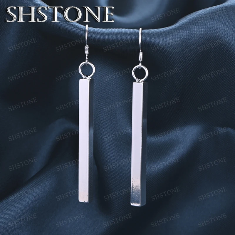 Elegant Temperament 925 Sterling Silver Rectangular Drop Earrings For Lady Charm Wedding Party Luxury Jewelry Gifts Accessories
Elegant Temperament 925 Sterling Silver Rectangular Drop Earrings For Lady Charm Wedding Party Luxury Jewelry Gifts Accessories