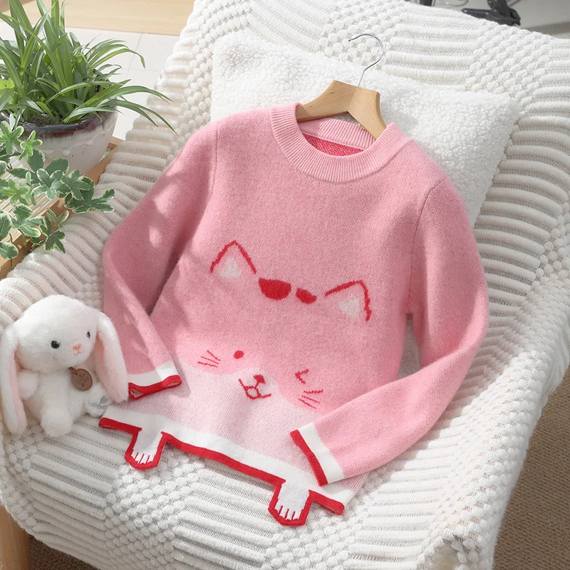 Design Style O-Neck 100% Merino Wool Sweater Autumn And Winter Pullover Long Sleeve Knitwear Children's Clothing Tops
Design Style O-Neck 100% Merino Wool Sweater Autumn And Winter Pullover Long Sleeve Knitwear Children's Clothing Tops