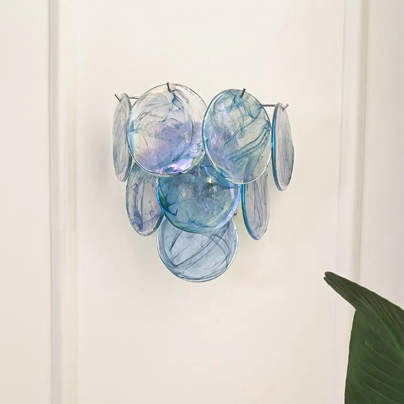 Murano Handmade Glass Wall Lamp for Bedroom Bedside Living Room Corridor Restaurant Wall Light Indoor Decoration with Light Bulb
Murano Handmade Glass Wall Lamp for Bedroom Bedside Living Room Corridor Restaurant Wall Light Indoor Decoration with Light Bulb