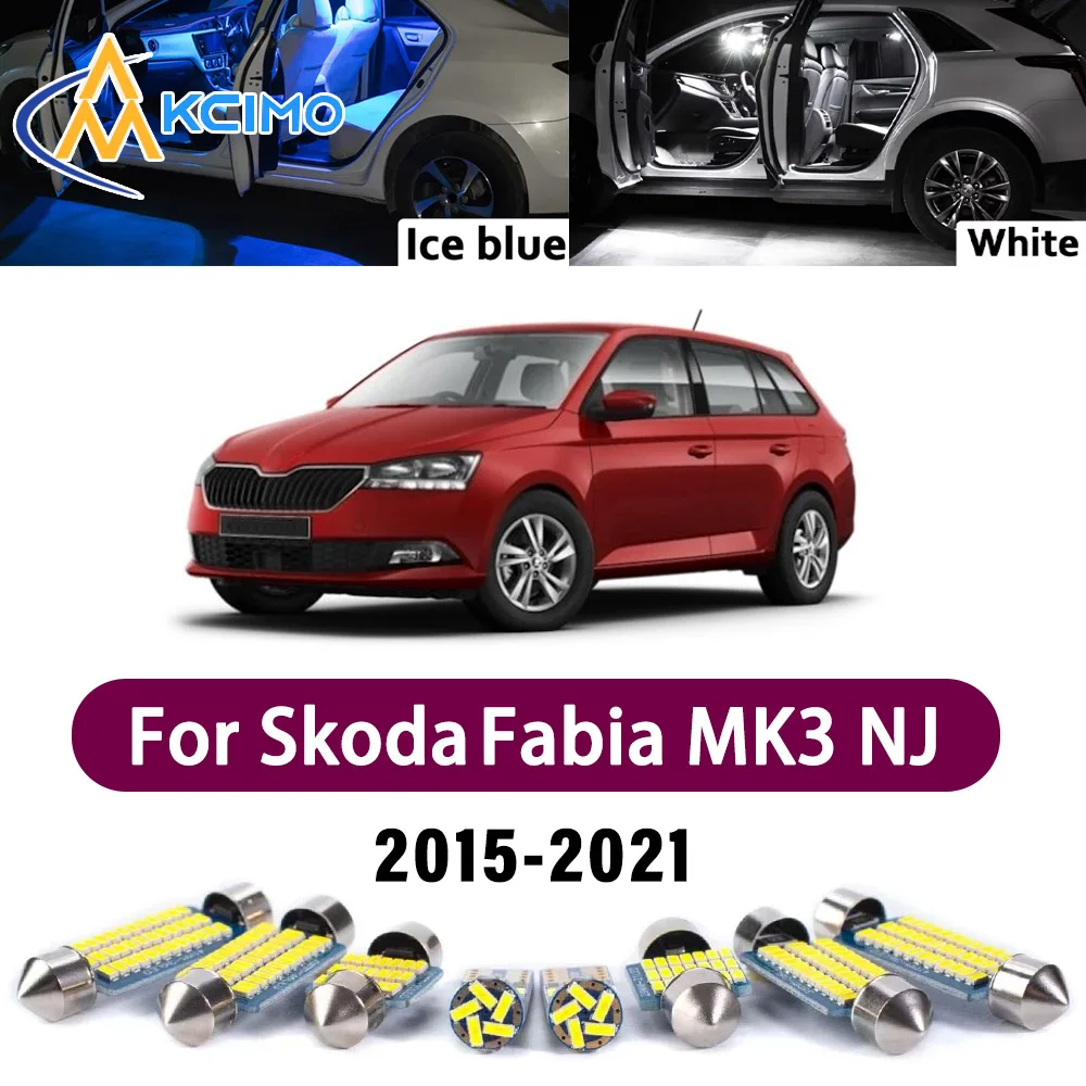 For Skoda Fabia MK3 NJ 2015-2021 Super Bright LED Interior Light Kit Dome Map Lamp White Blue Car Accessories Canbus
For Skoda Fabia MK3 NJ 2015-2021 Super Bright LED Interior Light Kit Dome Map Lamp White Blue Car Accessories Canbus