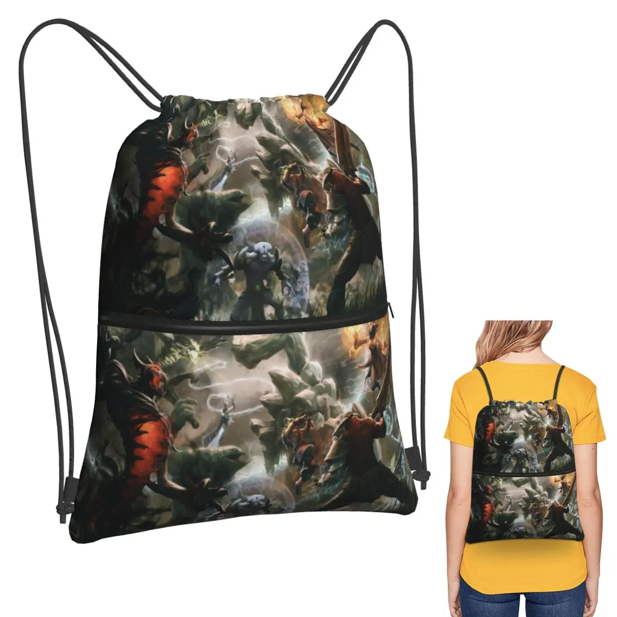 Dota 2 Backpacks Multi-function Drawstring Bags Sports Bag Book Bags for Man Woman Students
Dota 2 Backpacks Multi-function Drawstring Bags Sports Bag Book Bags for Man Woman Students