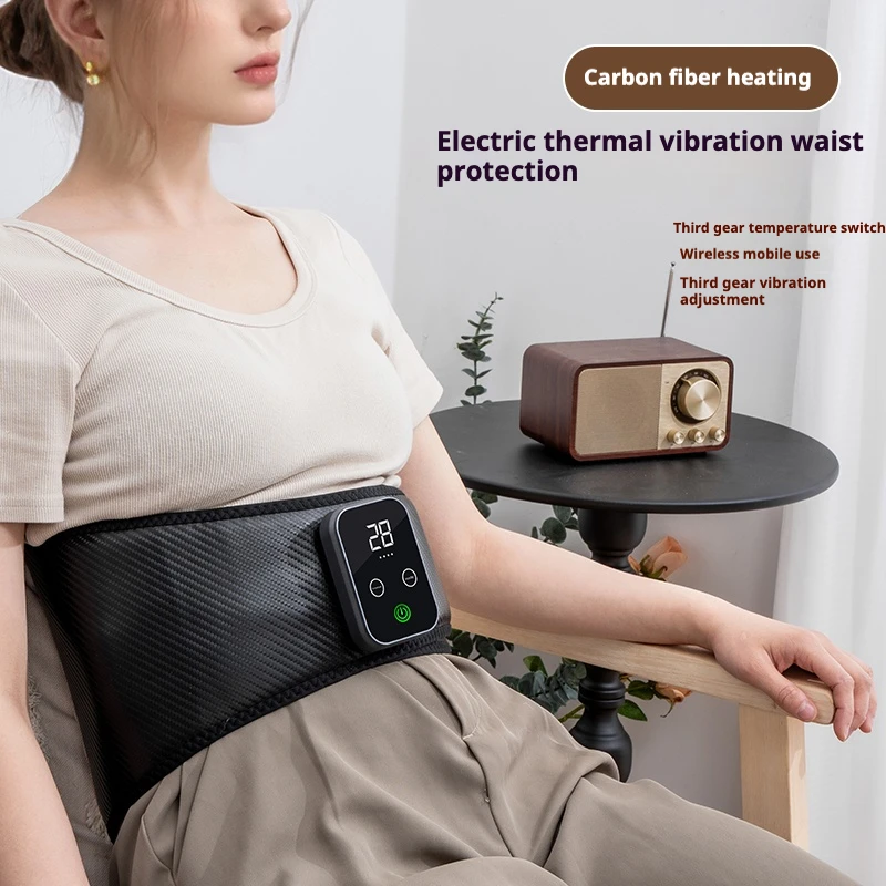Waist and abdominal massager, hot compress massage belt, waist protection belt, USB charging, black, easy to carry
Waist and abdominal massager, hot compress massage belt, waist protection belt, USB charging, black, easy to carry