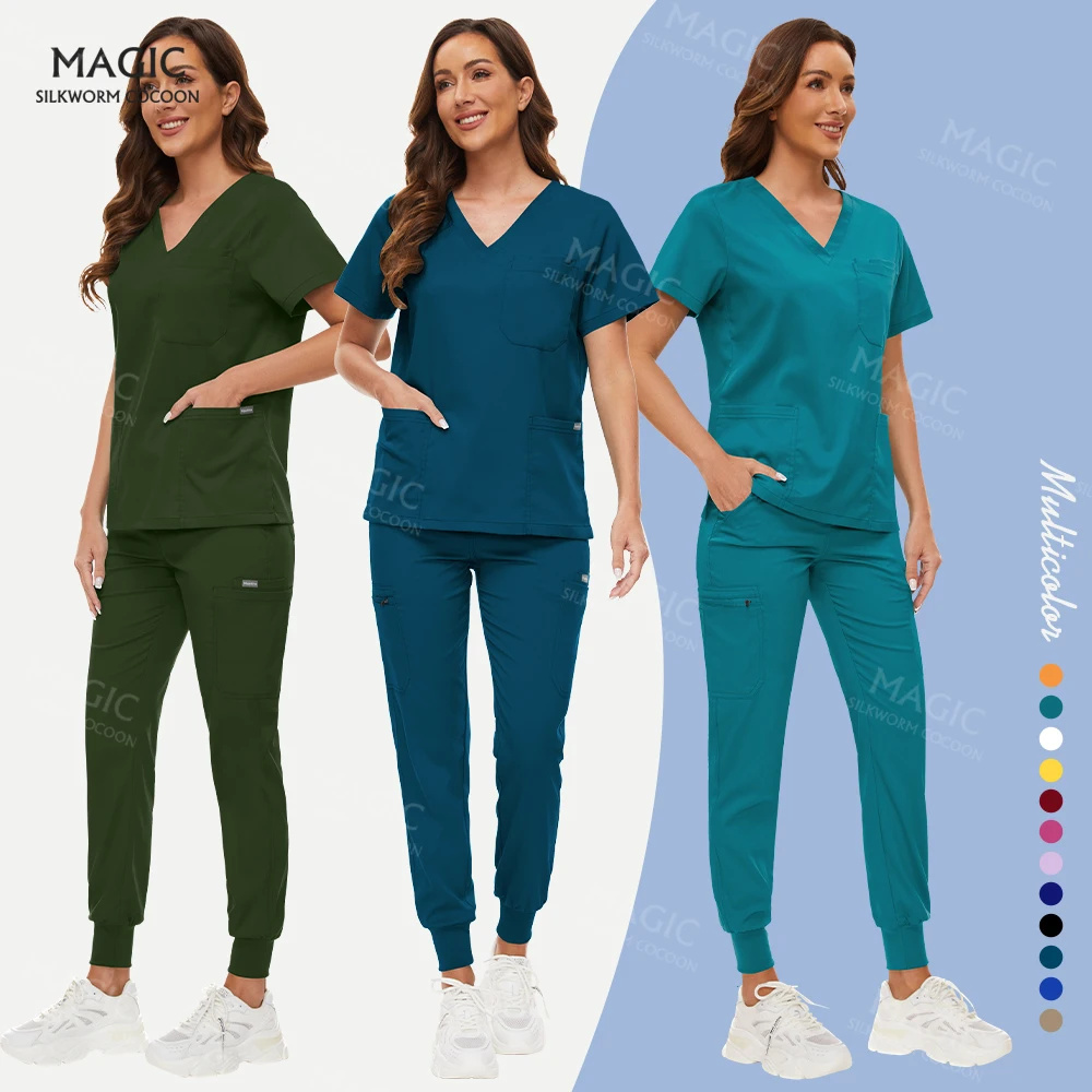 High Quality Nurse Accessories Women Scrubs Uniform Beauty Salon Spa Uniforms Pet Vet Scrubs Sets Dentist Surgery Work Wear Men
High Quality Nurse Accessories Women Scrubs Uniform Beauty Salon Spa Uniforms Pet Vet Scrubs Sets Dentist Surgery Work Wear Men