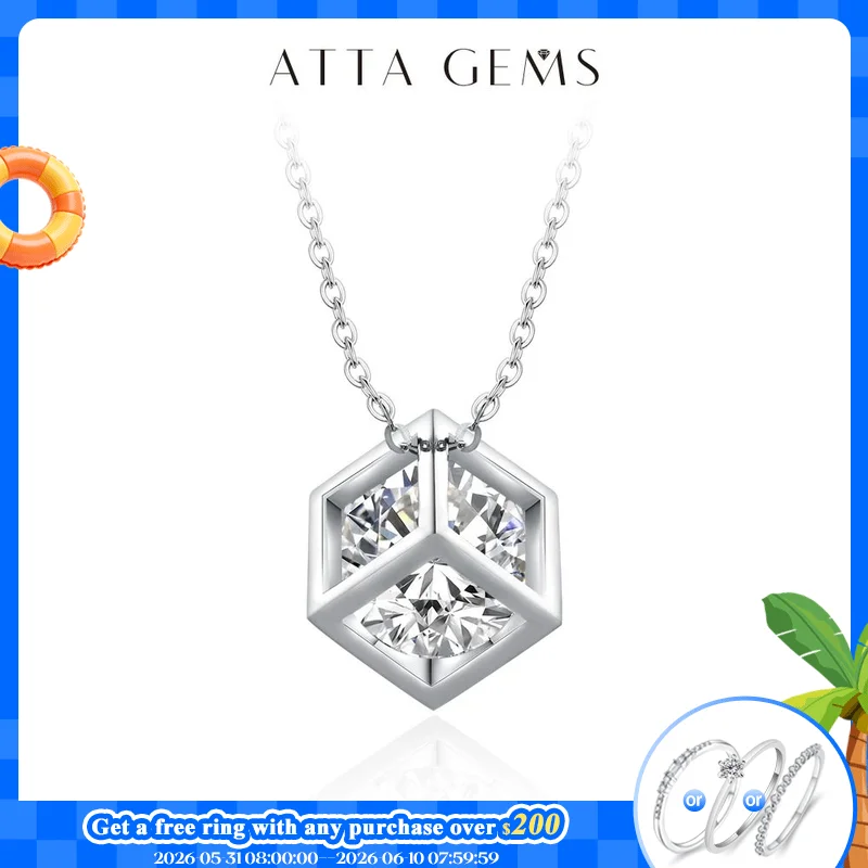 ATTAGEMS Luxury 4.0ct D Color Moissanite Necklace for Women 925 Sterling Silver White Gold Plated Pendant Party Anniversary Gift
ATTAGEMS Luxury 4.0ct D Color Moissanite Necklace for Women 925 Sterling Silver White Gold Plated Pendant Party Anniversary Gift
