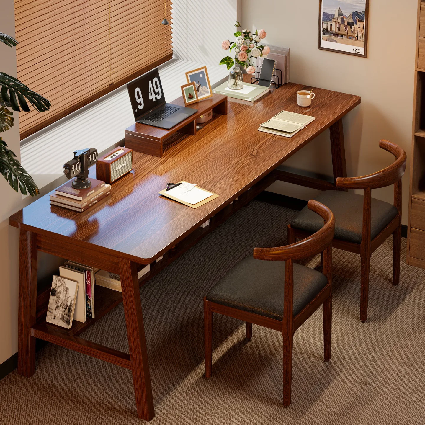 Desk Double Long Desk Workbench Student Home Study Writing Desk Adult Desktop Computer
Desk Double Long Desk Workbench Student Home Study Writing Desk Adult Desktop Computer