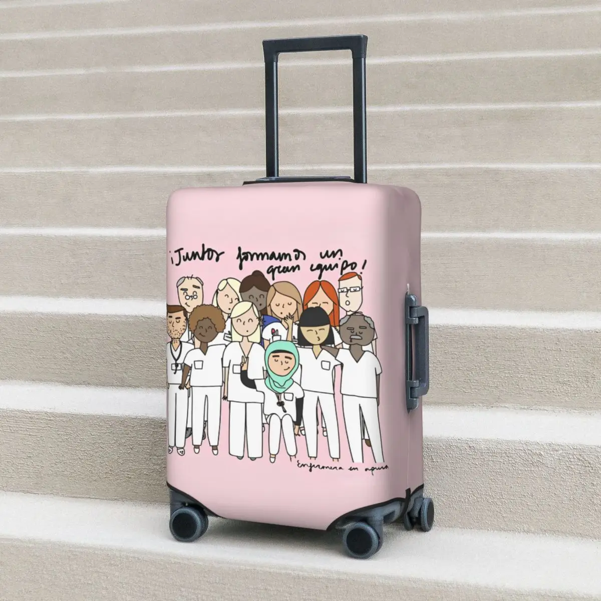 Enfermera En Apuros Doctor Nurse Suitcase Cover Business Holiday Fun Luggage Case Protector
Enfermera En Apuros Doctor Nurse Suitcase Cover Business Holiday Fun Luggage Case Protector