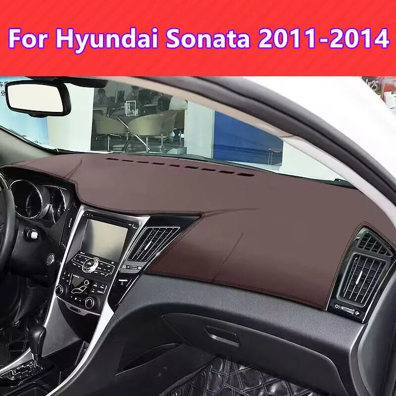 Коричневый кожаный защитный коврик для приборной панели для Hyundai Sonata 2011-2014
Коричневый кожаный защитный коврик для приборной панели для Hyundai Sonata 2011-2014