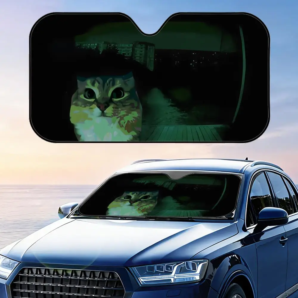 Scared Cat Face Sun Visor Foldable Car Windshield Sun Shade UV Protection Reflective Heat Insulation Reusable Cover
Scared Cat Face Sun Visor Foldable Car Windshield Sun Shade UV Protection Reflective Heat Insulation Reusable Cover