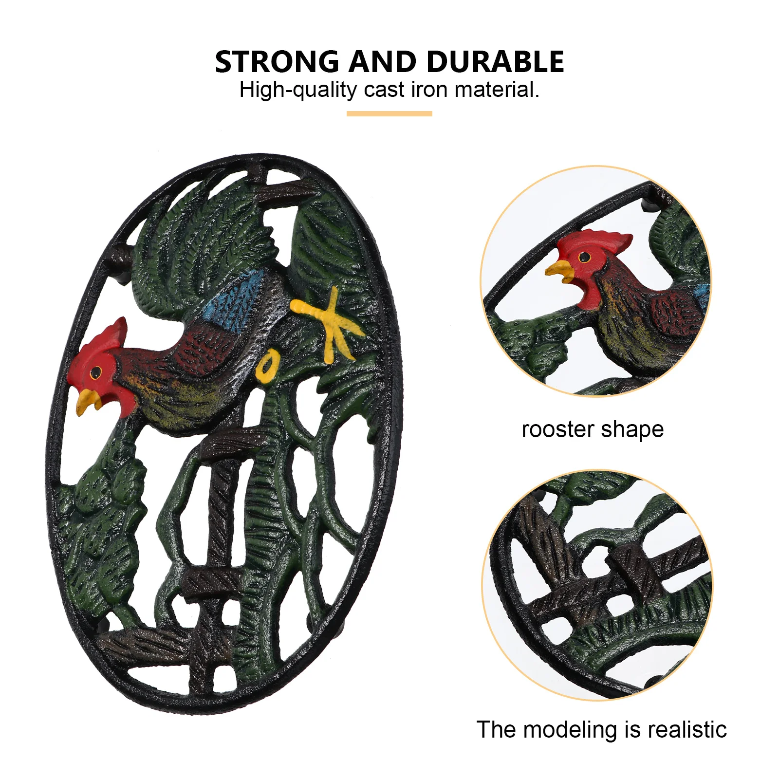 1Pcs Rooster Heat Resistant Pad Thickened Decorative Pot Holder Table Protection Mat Kitchen Insulation Heat Insulation Pad
1Pcs Rooster Heat Resistant Pad Thickened Decorative Pot Holder Table Protection Mat Kitchen Insulation Heat Insulation Pad