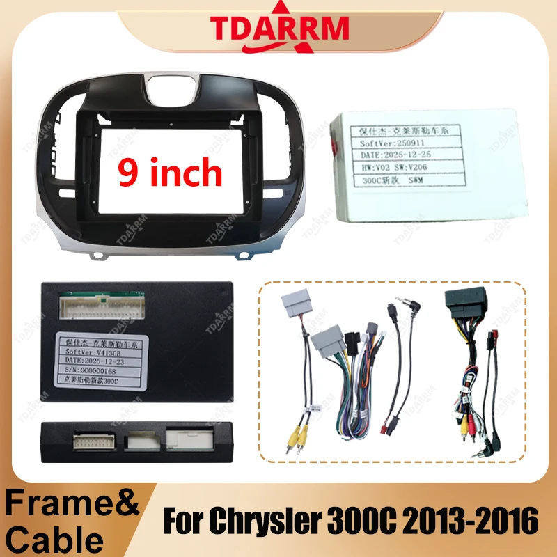 For Chrysler 300C 2013-2016 Black Silvery Car Radio Face Frame Fascia Stereo Panel Mounting Head Unit Canbus Cables Trim Bezel.
For Chrysler 300C 2013-2016 Black Silvery Car Radio Face Frame Fascia Stereo Panel Mounting Head Unit Canbus Cables Trim Bezel.
