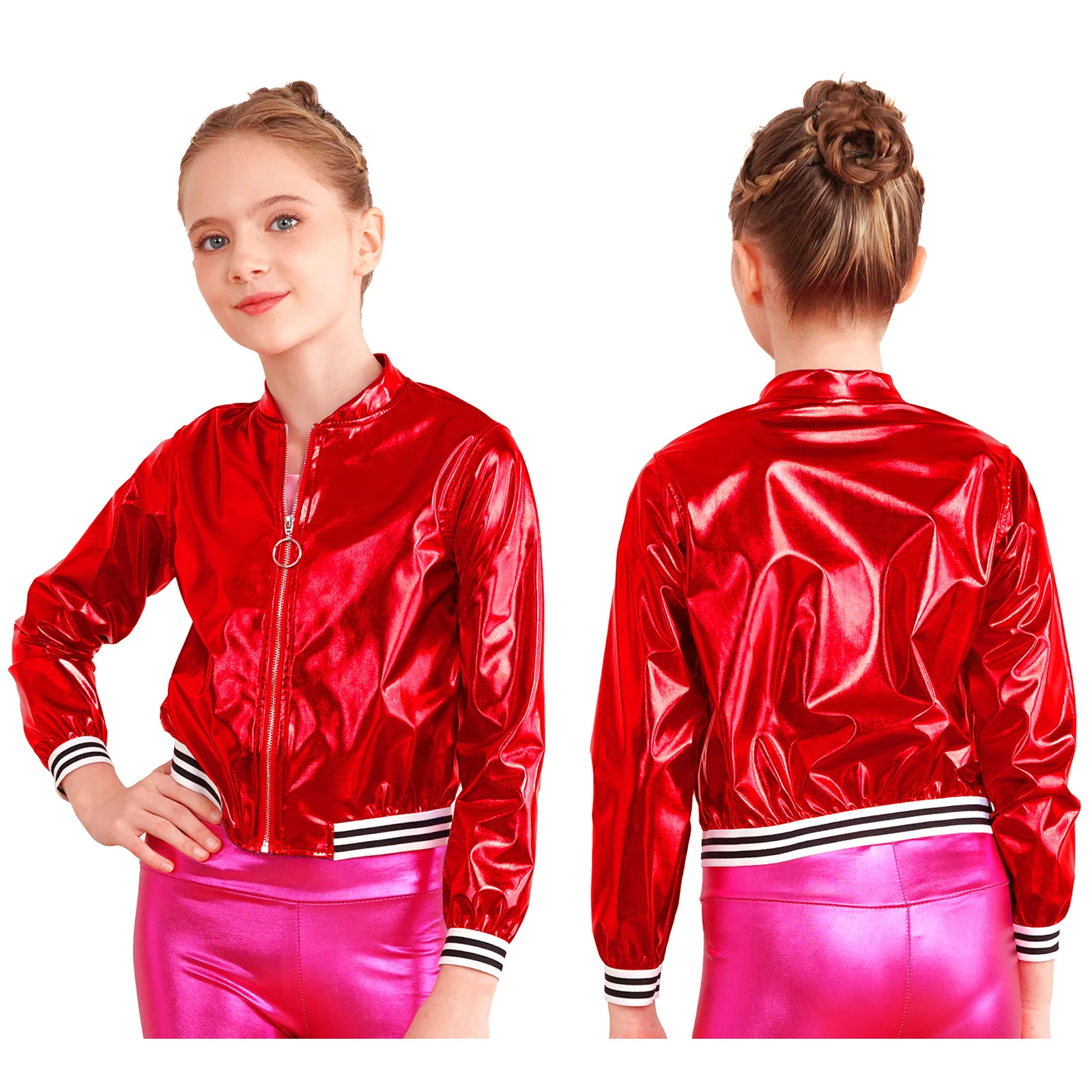 Kids Metallic Dance Bomber Jacket 9 Sd394dc14e73d4746aecf3e1630188dfdk