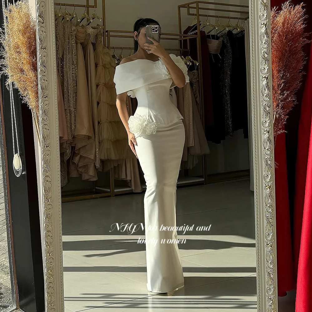 NFYN Ivory Prom Dress 3D Flowers Evening Dress Off Shoulder Elegant Gala Dress for Arabic Women 프롬 드레스 Customized
NFYN Ivory Prom Dress 3D Flowers Evening Dress Off Shoulder Elegant Gala Dress for Arabic Women 프롬 드레스 Customized