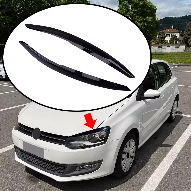 Fit For Volkswagen VW 2011-2017 2012 2013 2014 2015 2Pcs Polo Mk5 6R Headlamp Eyebrow Eyelid Cover Decorative Trim Accessories
Fit For Volkswagen VW 2011-2017 2012 2013 2014 2015 2Pcs Polo Mk5 6R Headlamp Eyebrow Eyelid Cover Decorative Trim Accessories