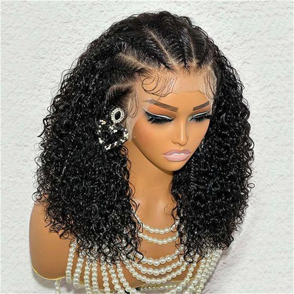 Soft 26inch Natural Black Glueless 180Density Long Kinky Curly Deep Lace Front Wig For Women With Baby Hair Preplucked Daily
Soft 26inch Natural Black Glueless 180Density Long Kinky Curly Deep Lace Front Wig For Women With Baby Hair Preplucked Daily