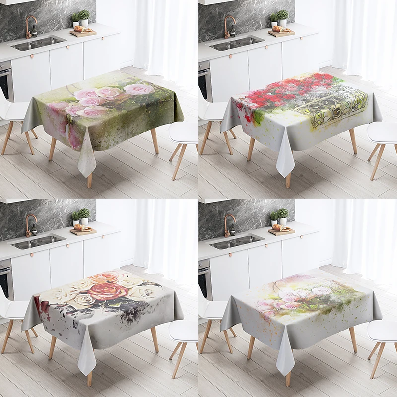 Watercolor Floral Tablecloth Party Restaurant Banquet Decoration Stain Resistant Waterproof Home Table
Watercolor Floral Tablecloth Party Restaurant Banquet Decoration Stain Resistant Waterproof Home Table