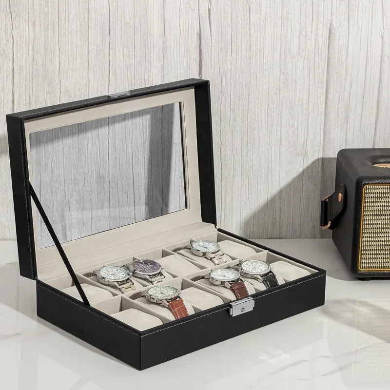 12 Grids Watch Box Leather Watch Case Holder Organizer Storage Box for Bracelet Watches Jewelry Boxes Display Best Gift Box
12 Grids Watch Box Leather Watch Case Holder Organizer Storage Box for Bracelet Watches Jewelry Boxes Display Best Gift Box