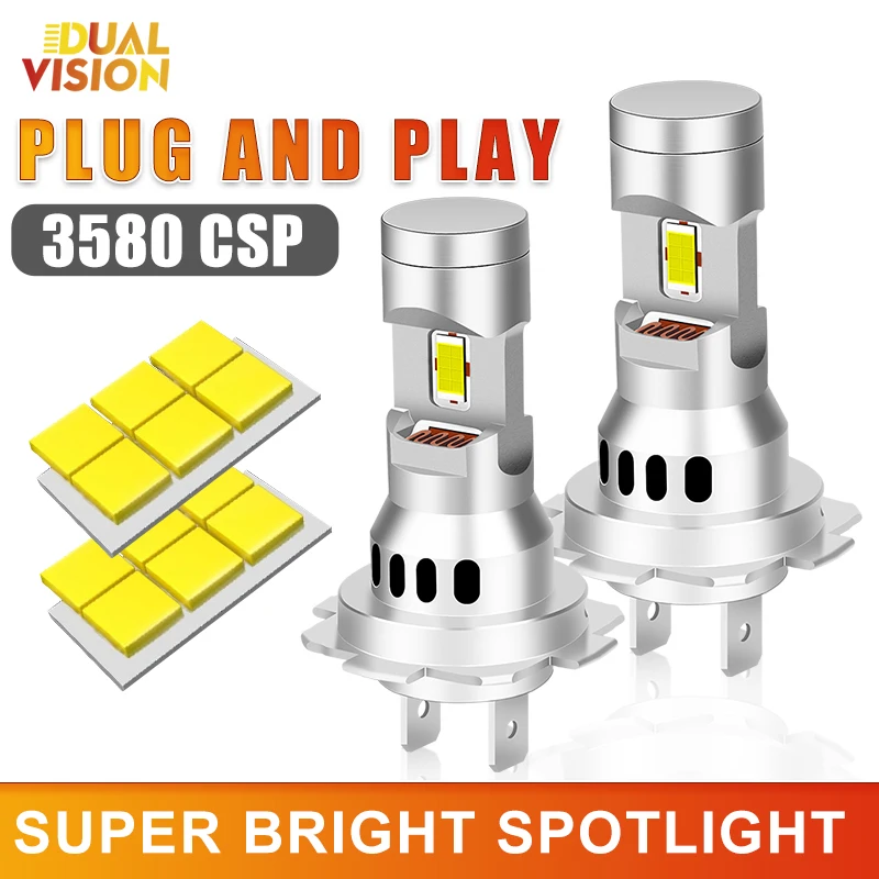 2x H7 LED 300W Headlight Bulb Mini Wireless 30000LM High Low Beam Super Bright 3580 CSP Chip H7 Turbo LED Auto Lamp Plug&Play
2x H7 LED 300W Headlight Bulb Mini Wireless 30000LM High Low Beam Super Bright 3580 CSP Chip H7 Turbo LED Auto Lamp Plug&Play