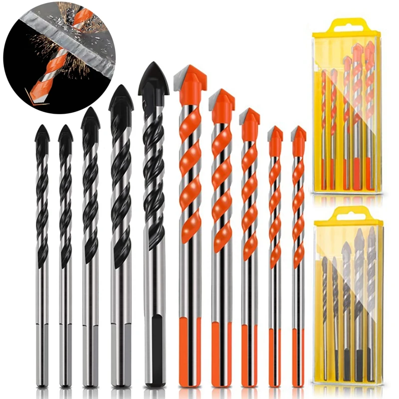 Glass Metal Tile Drill Bit 6-12mm Multifunctional Drill Set Triangle Diamond Drill for Ceramic Concrete Brick Woodworking Tools
Glass Metal Tile Drill Bit 6-12mm Multifunctional Drill Set Triangle Diamond Drill for Ceramic Concrete Brick Woodworking Tools