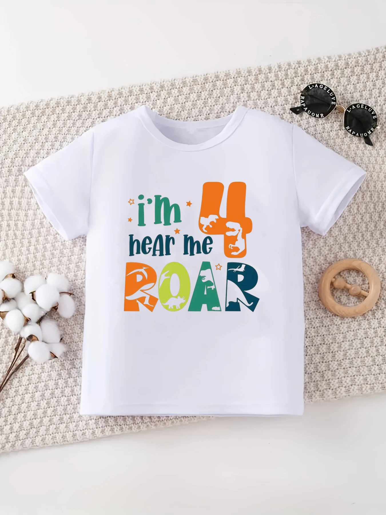 I Am 4 Hear Me Roar Dinosaur Printed T Shirt Boys Funny Kids Clothes The Best Birthday Summer Tops Tee
I Am 4 Hear Me Roar Dinosaur Printed T Shirt Boys Funny Kids Clothes The Best Birthday Summer Tops Tee
