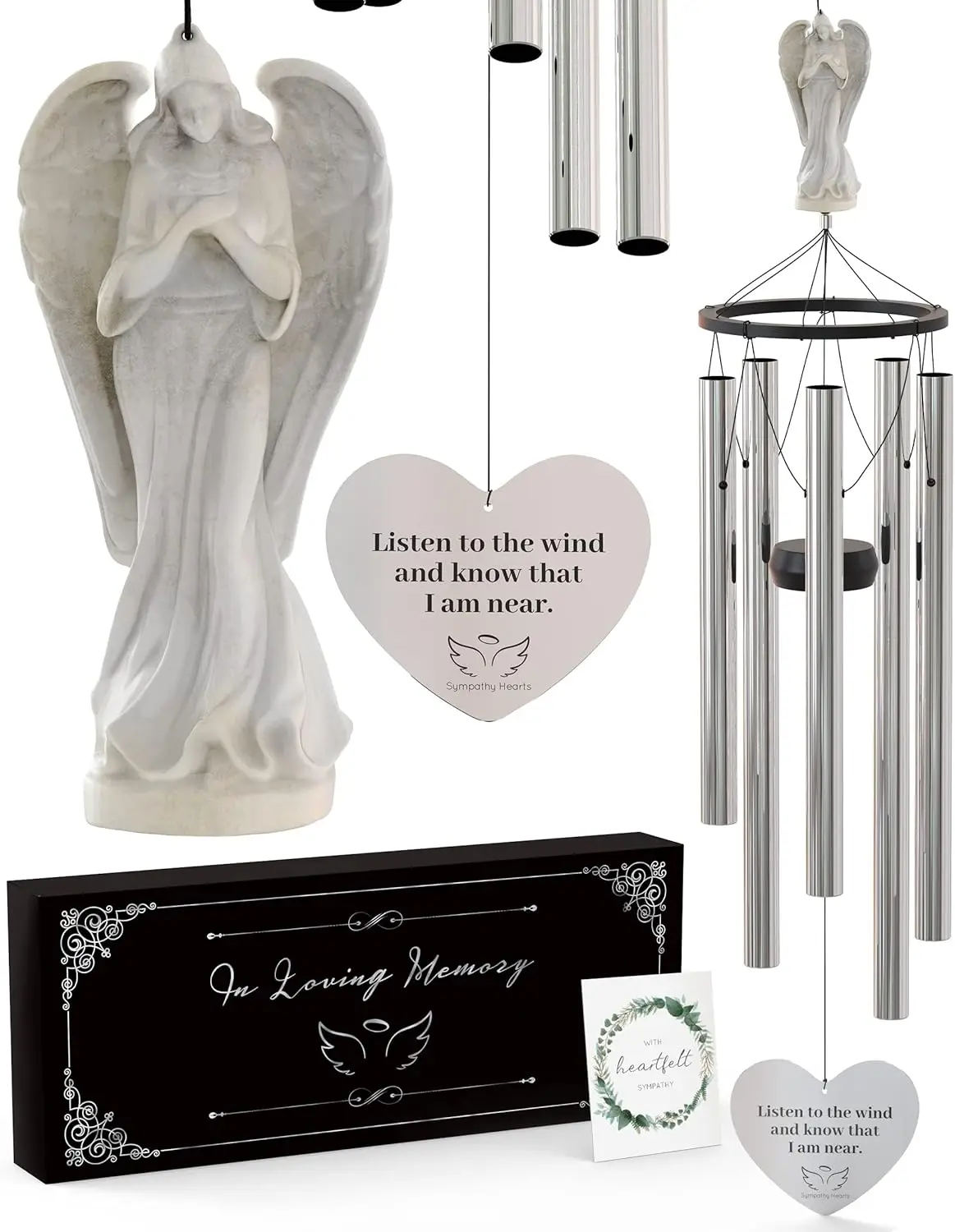 Angel Memorial Wind Chimes for Loss of Loved One - 34" Large Sympathy Wind Chimes, Memorial Gifts for Loss of Mother Father
Angel Memorial Wind Chimes for Loss of Loved One - 34" Large Sympathy Wind Chimes, Memorial Gifts for Loss of Mother Father