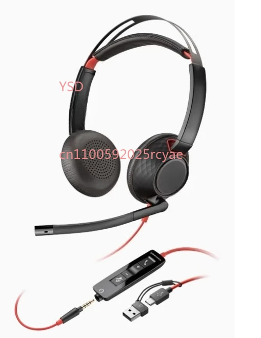 C5220 USB-гарнитура для колл-центра с шумоподавлением, ношенная на голову и проводная для использования в компьютере.
C5220 USB-гарнитура для колл-центра с шумоподавлением, ношенная на голову и проводная для использования в компьютере.