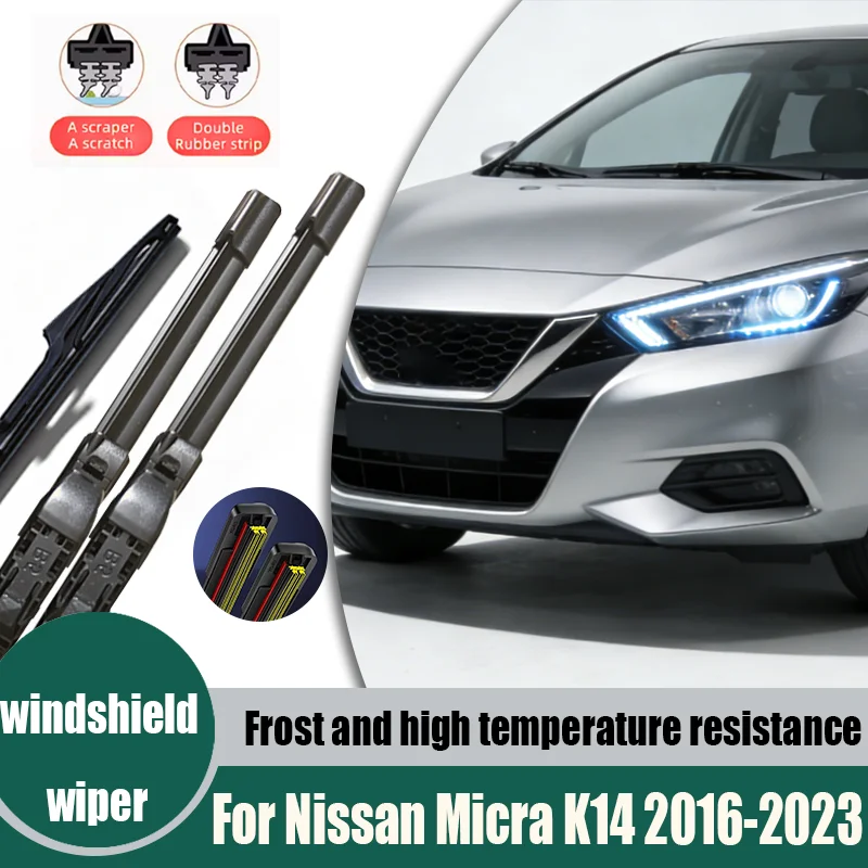 For Nissan Micra K14 2016-2023 2017 2018 2019 Wiper Front & Rear Wiper Blades Windshield Windscreen Window Brushes 26"+14"+9"
For Nissan Micra K14 2016-2023 2017 2018 2019 Wiper Front & Rear Wiper Blades Windshield Windscreen Window Brushes 26"+14"+9"