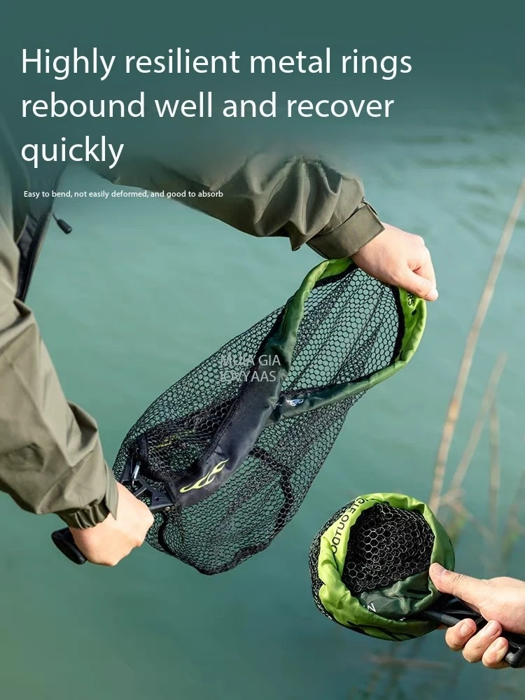 Foldable Solid Wood Stream Hand Fishing Net, Portable Fishing, Lightweight Anti Hanging Fish, Luya Bag Fishing Gear Accessories
Foldable Solid Wood Stream Hand Fishing Net, Portable Fishing, Lightweight Anti Hanging Fish, Luya Bag Fishing Gear Accessories