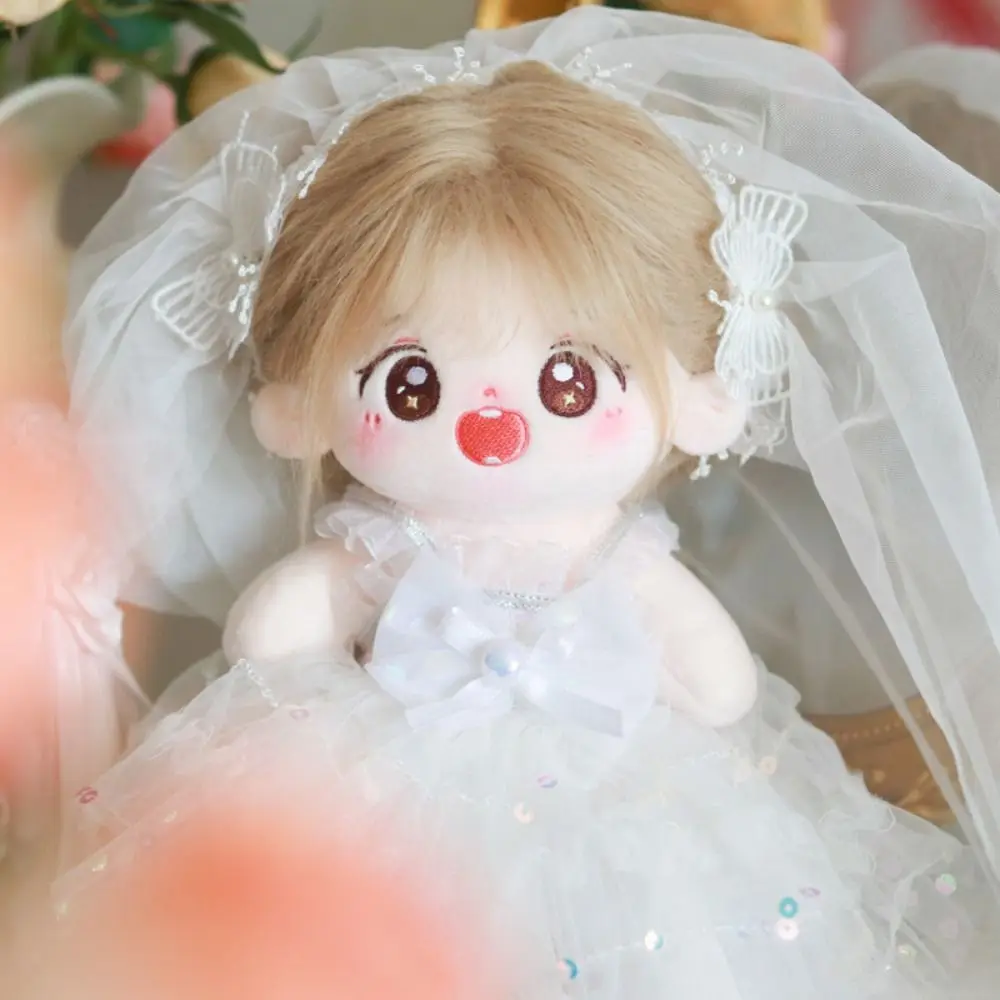Wedding Dress 20cm Cotton Doll Clothes Dress Up White Gauze Skirt Cotton Doll Outfit Dress Cute Collection
Wedding Dress 20cm Cotton Doll Clothes Dress Up White Gauze Skirt Cotton Doll Outfit Dress Cute Collection