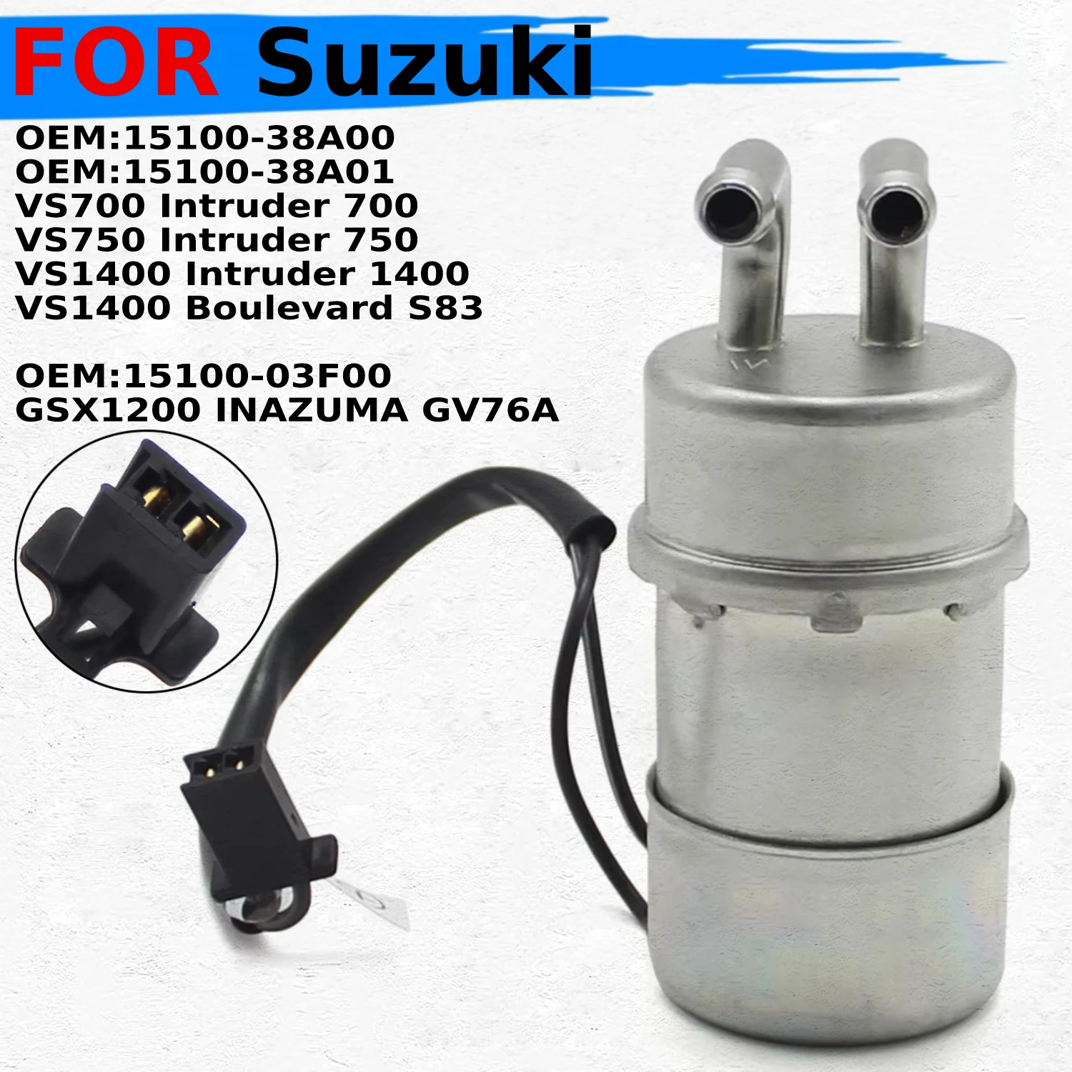 Motorcycle Fuel Pump Part For Suzuki VS700 VS750 VS1400 Intruder 700 750 1400 Boulevard S83 GSX1200 INAZUMA GV76A 15100-38A00
Motorcycle Fuel Pump Part For Suzuki VS700 VS750 VS1400 Intruder 700 750 1400 Boulevard S83 GSX1200 INAZUMA GV76A 15100-38A00