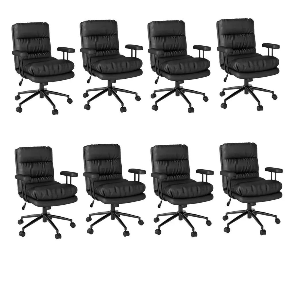 HOME Modern Executive Office Chair, Faux Leather Tufted Ergonomic Desk Chair with Gold Plated Base amp Armrests, 360 Swivel Adj
HOME Modern Executive Office Chair, Faux Leather Tufted Ergonomic Desk Chair with Gold Plated Base amp Armrests, 360 Swivel Adj