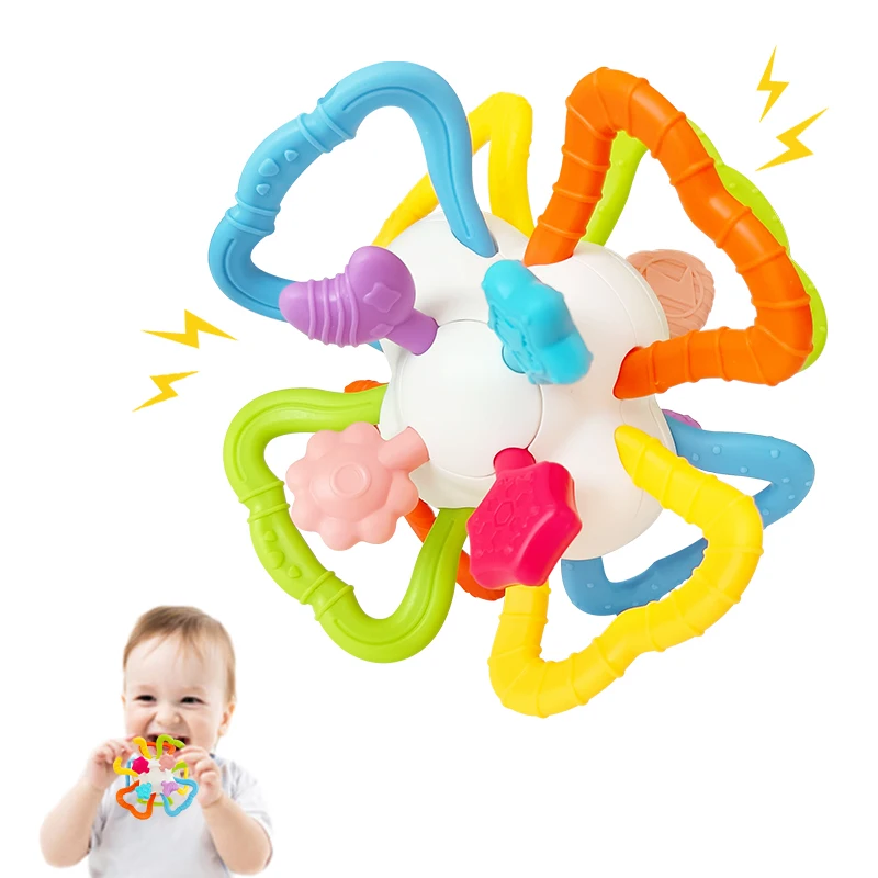 Baby Toys Manhattan Round Ball Baby Hand Rattle Soft Silicone Toys Infantil Chewable Teethers Toys For Newborn 0-12 Months
Baby Toys Manhattan Round Ball Baby Hand Rattle Soft Silicone Toys Infantil Chewable Teethers Toys For Newborn 0-12 Months