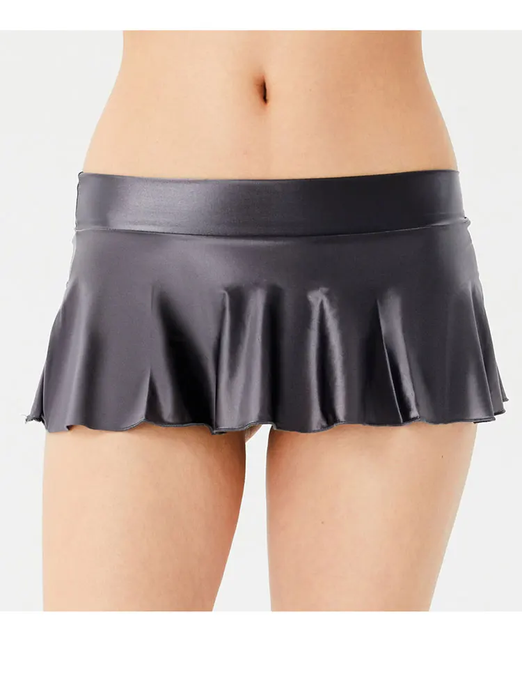 Ultra Short Pleated Skirts Summer Ice Silk Sheer Skirts Glossy Women's Dress High Elastic Low Waisted Sexy Ladies Mini Skirts
Ultra Short Pleated Skirts Summer Ice Silk Sheer Skirts Glossy Women's Dress High Elastic Low Waisted Sexy Ladies Mini Skirts