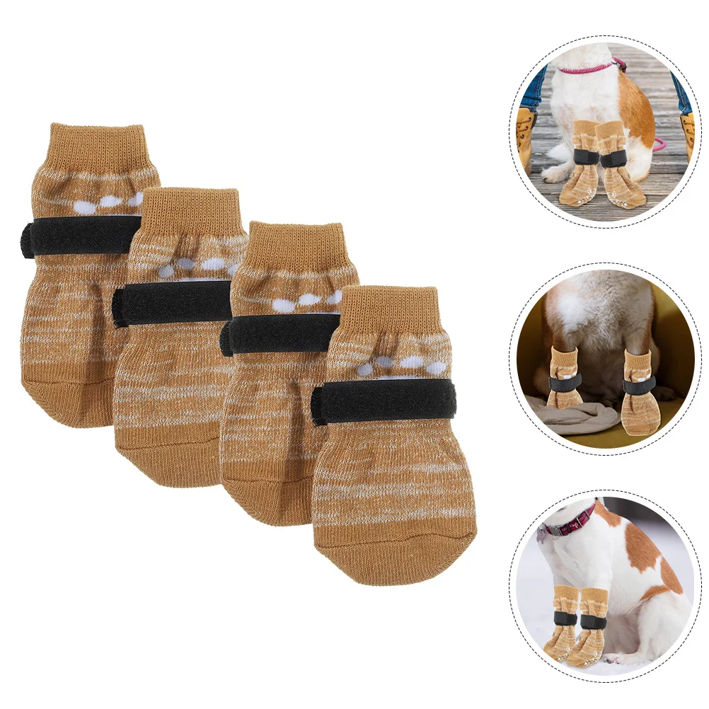 4Pcs Anti-Slip Dog Socks Wear-Resistant Cotton Paw Protectors Warm Portable Puppy Supplies Dog Paw Protectors Puppy Supplies
4Pcs Anti-Slip Dog Socks Wear-Resistant Cotton Paw Protectors Warm Portable Puppy Supplies Dog Paw Protectors Puppy Supplies