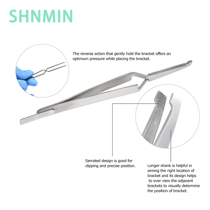 Dental Bracket Tweezers Orthodontic ReverseAction Serrated Dentistry Instruments StainlessSteel Dental Tools Dentistry
Dental Bracket Tweezers Orthodontic ReverseAction Serrated Dentistry Instruments StainlessSteel Dental Tools Dentistry