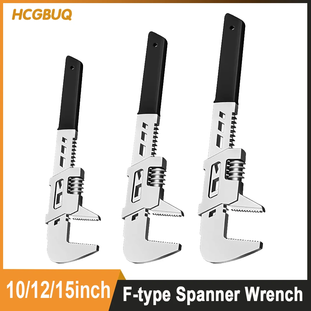 10", 12", 15" F-образный ключ, прямоугольный, с широким отверстием, регулируемый гаечный ключ, инструменты для использования в автомобилях, строительных и домашних ремонтах
10", 12", 15" F-образный ключ, прямоугольный, с широким отверстием, регулируемый гаечный ключ, инструменты для использования в автомобилях, строительных и домашних ремонтах
