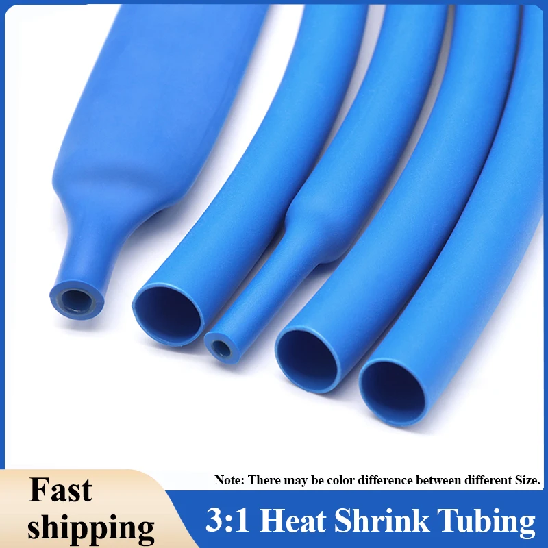 Blue 3:1 Heat Shrink Tube With Glue Double Wall 1.6/2.4/3.2/4/6.4/7.9/9.5/12.7/15.4/19.1/25.4/30/39mm Heat-shrinkable Sheath DIY
Blue 3:1 Heat Shrink Tube With Glue Double Wall 1.6/2.4/3.2/4/6.4/7.9/9.5/12.7/15.4/19.1/25.4/30/39mm Heat-shrinkable Sheath DIY