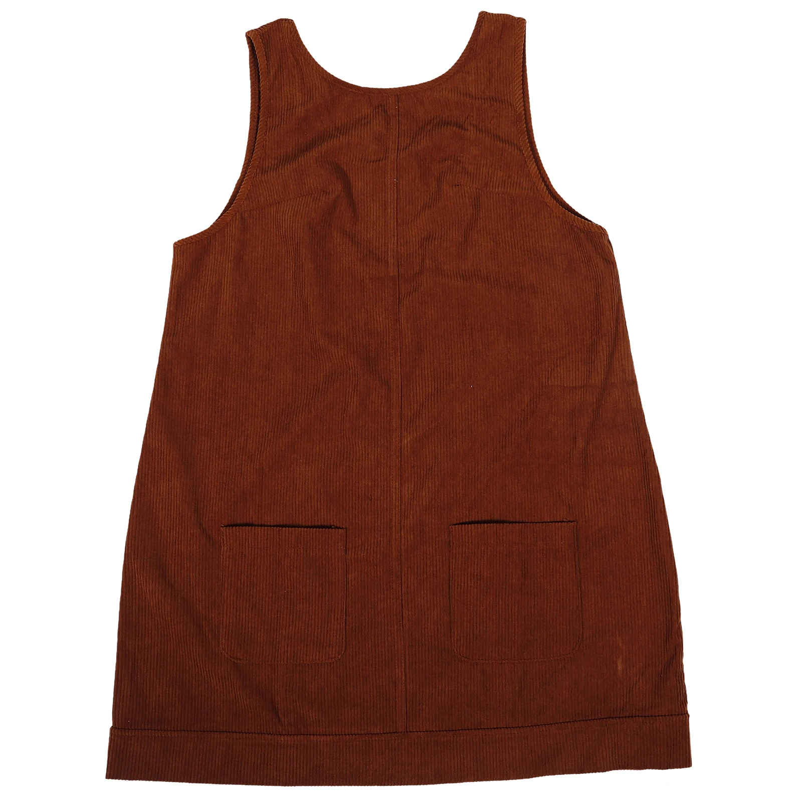 Corduroy Vest Dress Women Brown Sleeveless Mini Dress Size Style Casual A Line Corduroy Jumper Overalls 
Corduroy Vest Dress Women Brown Sleeveless Mini Dress Size Style Casual A Line Corduroy Jumper Overalls