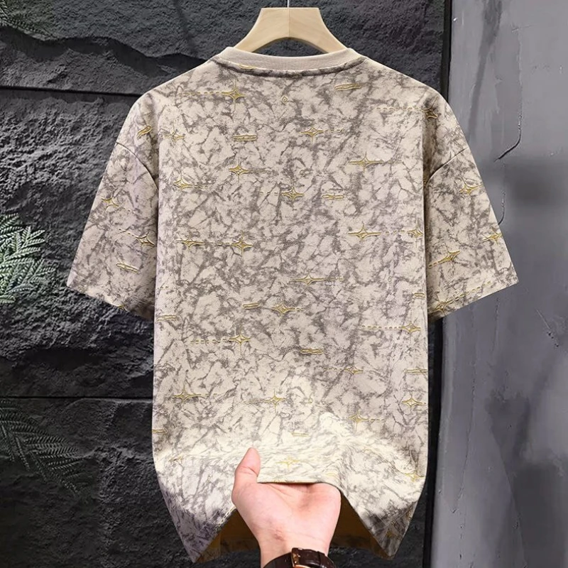 Men's Summer American Casual Retro Loose Fit Distressed T-Shirt Short Sleeve Vintage Design Top
Men's Summer American Casual Retro Loose Fit Distressed T-Shirt Short Sleeve Vintage Design Top