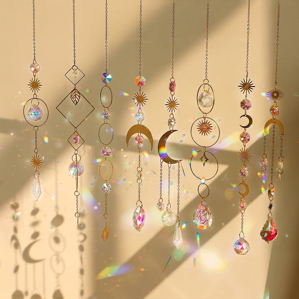 FL sun catcher crystal wind chimes moon wedding decoration garden interior pendant simple wedding decoration
FL sun catcher crystal wind chimes moon wedding decoration garden interior pendant simple wedding decoration