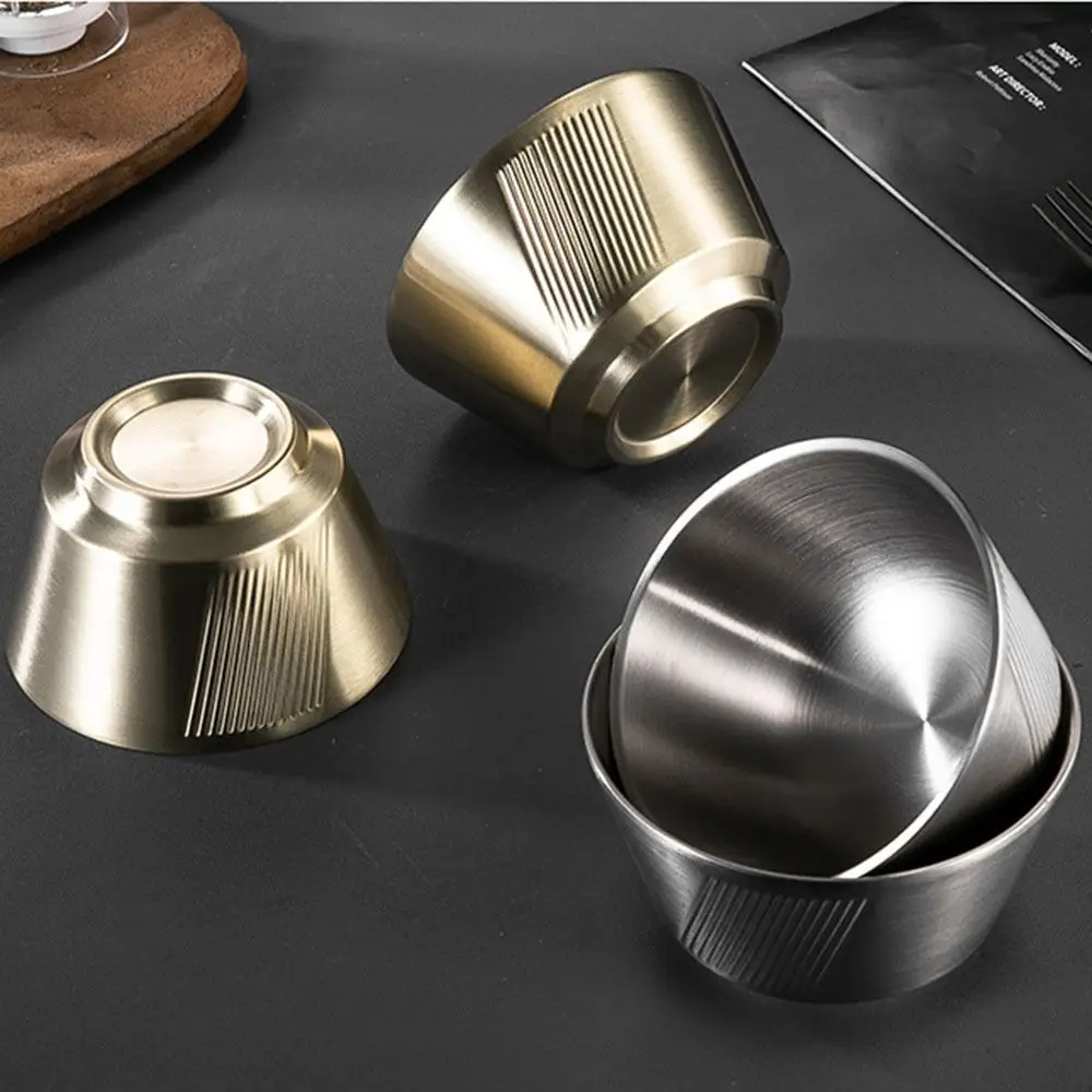 Anti Scald Stainless Steel Bowl Heighten Bottom Stackable Double Layer Soup Bowl Heat-resistant Reusable Ice Cream Containers
Anti Scald Stainless Steel Bowl Heighten Bottom Stackable Double Layer Soup Bowl Heat-resistant Reusable Ice Cream Containers