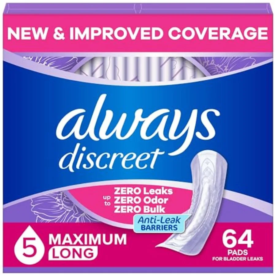 Always Discreet Adult Incontinence Pa Women, Drier, 5 Drop Long Lengt, eavy orncy, Pa Bladder Control Manament, Bladder Leaks
Always Discreet Adult Incontinence Pa Women, Drier, 5 Drop Long Lengt, eavy orncy, Pa Bladder Control Manament, Bladder Leaks