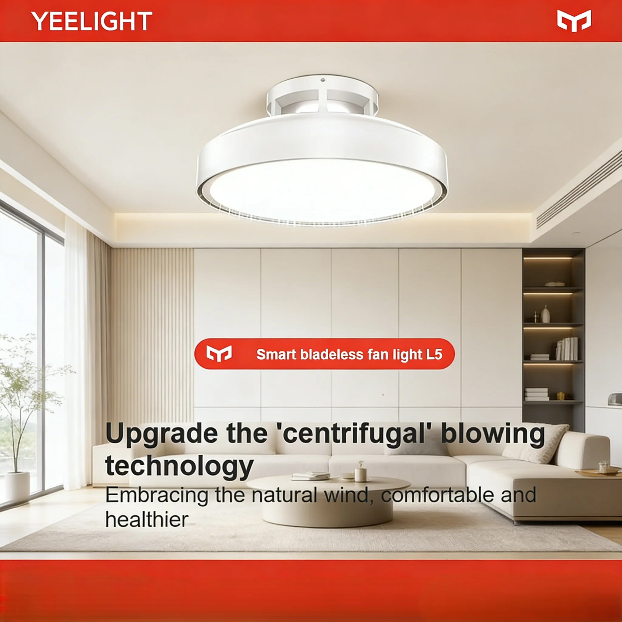 Умный потолочный вентилятор-светильник Yeelight без лопастей для спальни, невидимый потолочный вентилятор для главной спальни, электрический потолочный вентилятор с подсветкой 2700-5300K
Умный потолочный вентилятор-светильник Yeelight без лопастей для спальни, невидимый потолочный вентилятор для главной спальни, электрический потолочный вентилятор с подсветкой 2700-5300K