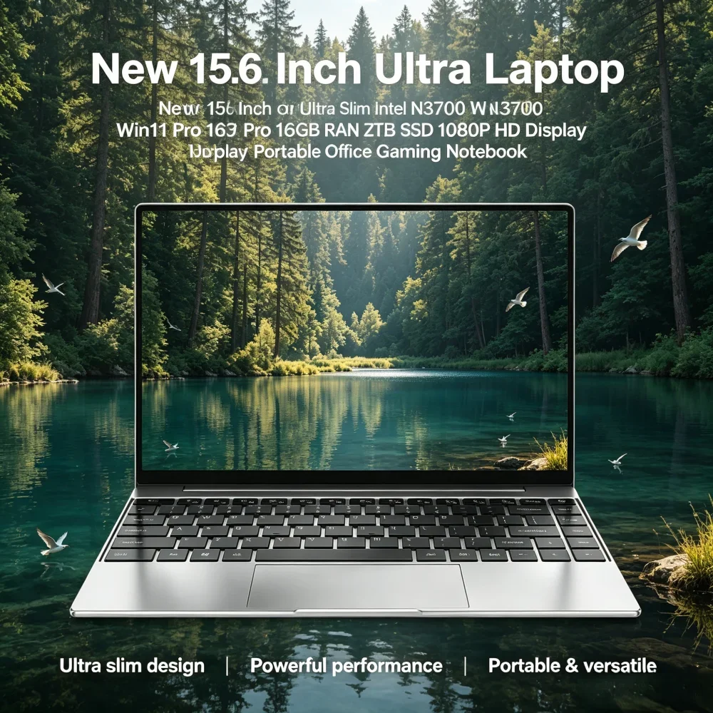 New 15.6 Inch Ultra Slim Laptop Intel N3700 Win11 Pro 16GB RAM 2TB SSD 1080P HD Display Portable Office Gaming Notebook
New 15.6 Inch Ultra Slim Laptop Intel N3700 Win11 Pro 16GB RAM 2TB SSD 1080P HD Display Portable Office Gaming Notebook