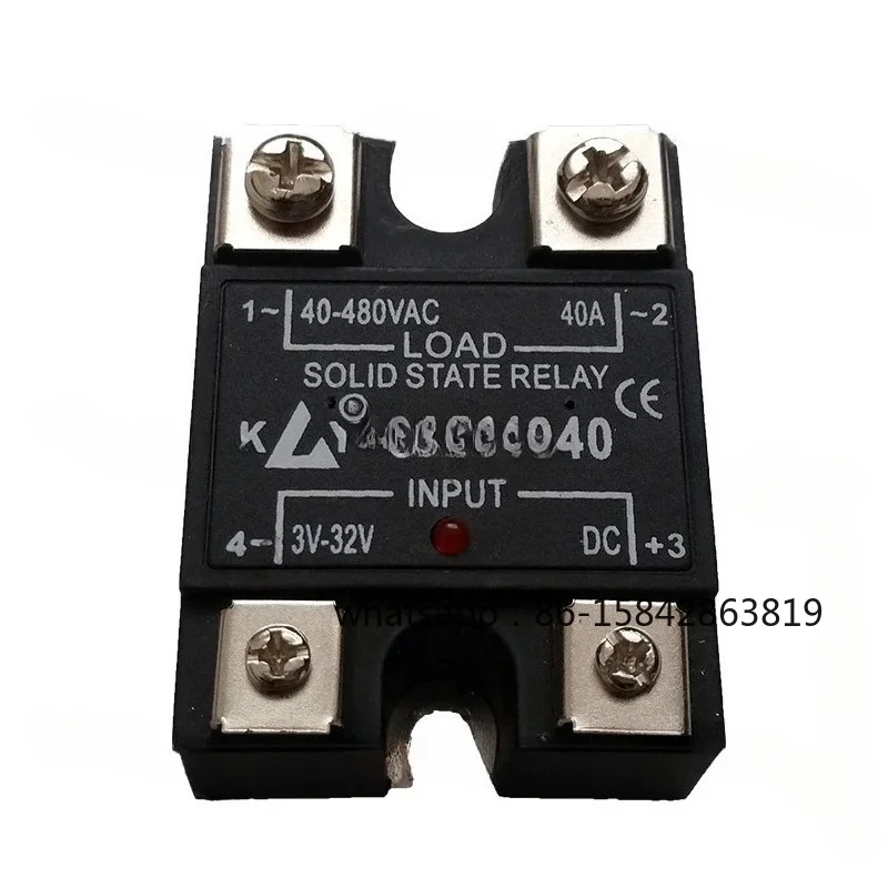Single Phase DC-AC Solid State Relay JGX4005B 4010 4040 4060 4080 40100, Direct Control SSR
Single Phase DC-AC Solid State Relay JGX4005B 4010 4040 4060 4080 40100, Direct Control SSR